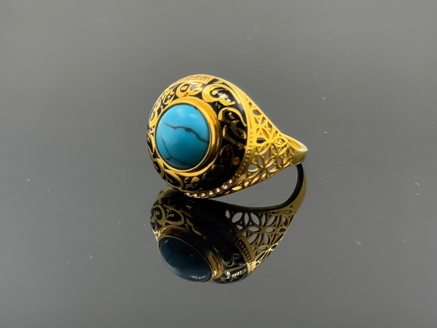 21k Solid Gold Ladies Simple Ring GR1633