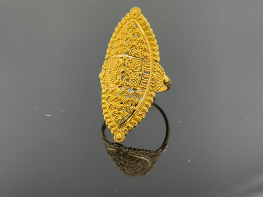 22k Solid Gold Ladies Simple Ring GR1646