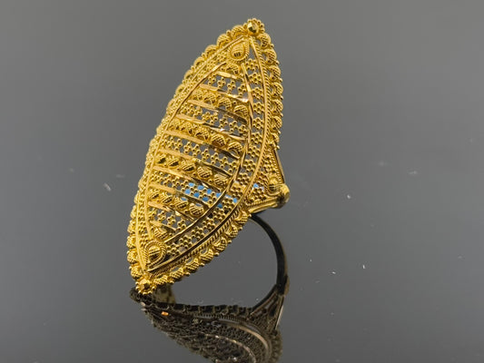 22k Solid Gold Ladies Simple Ring GR1648