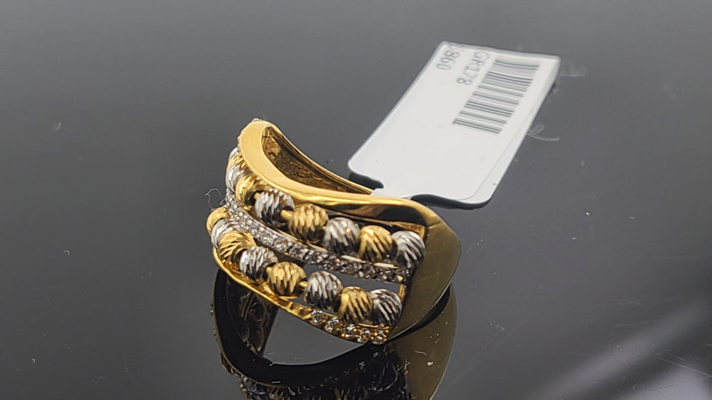 22k Solid Gold Ladies Simple Ring GR178