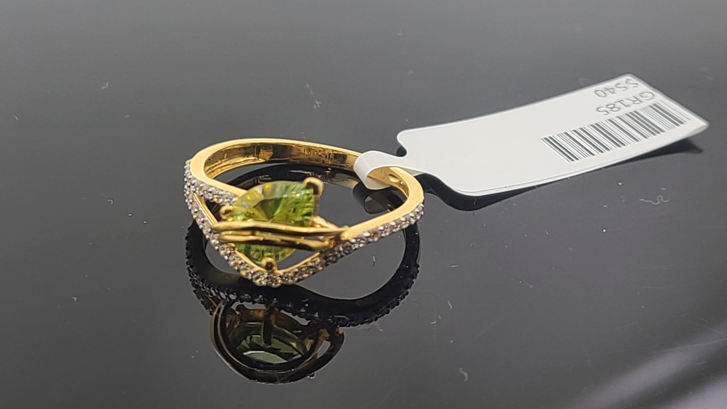 22k Solid Gold Ladies Simple Ring GR185