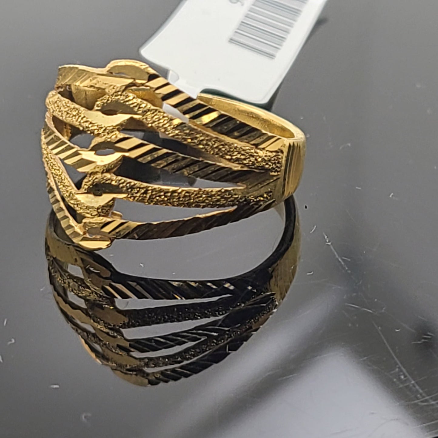 22k Solid Gold Ladies Simple Ring GR206