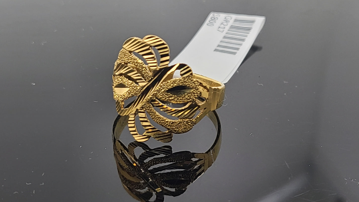 22k Solid Gold Ladies Simple Ring GR217