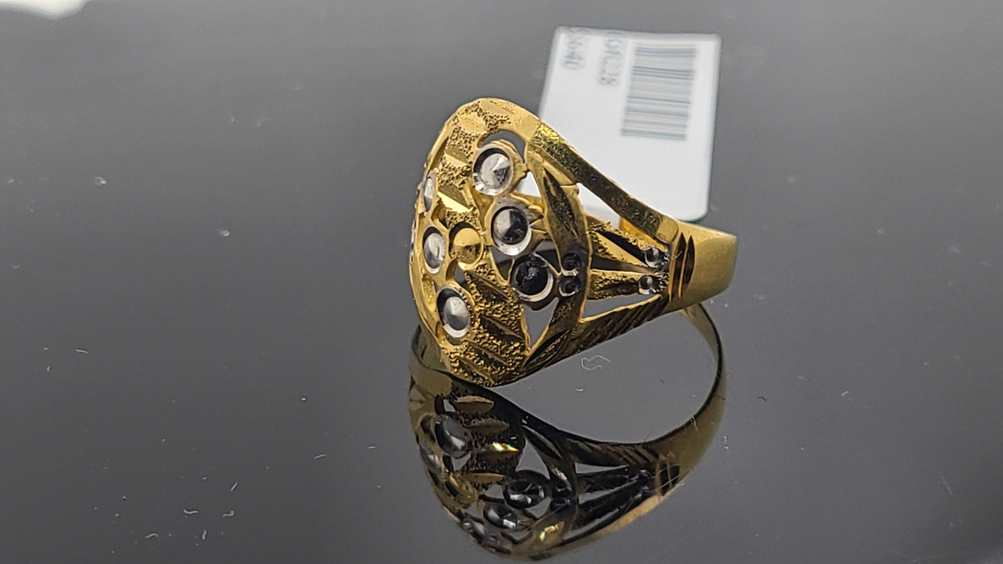 22k Solid Gold Ladies Simple Ring GR228