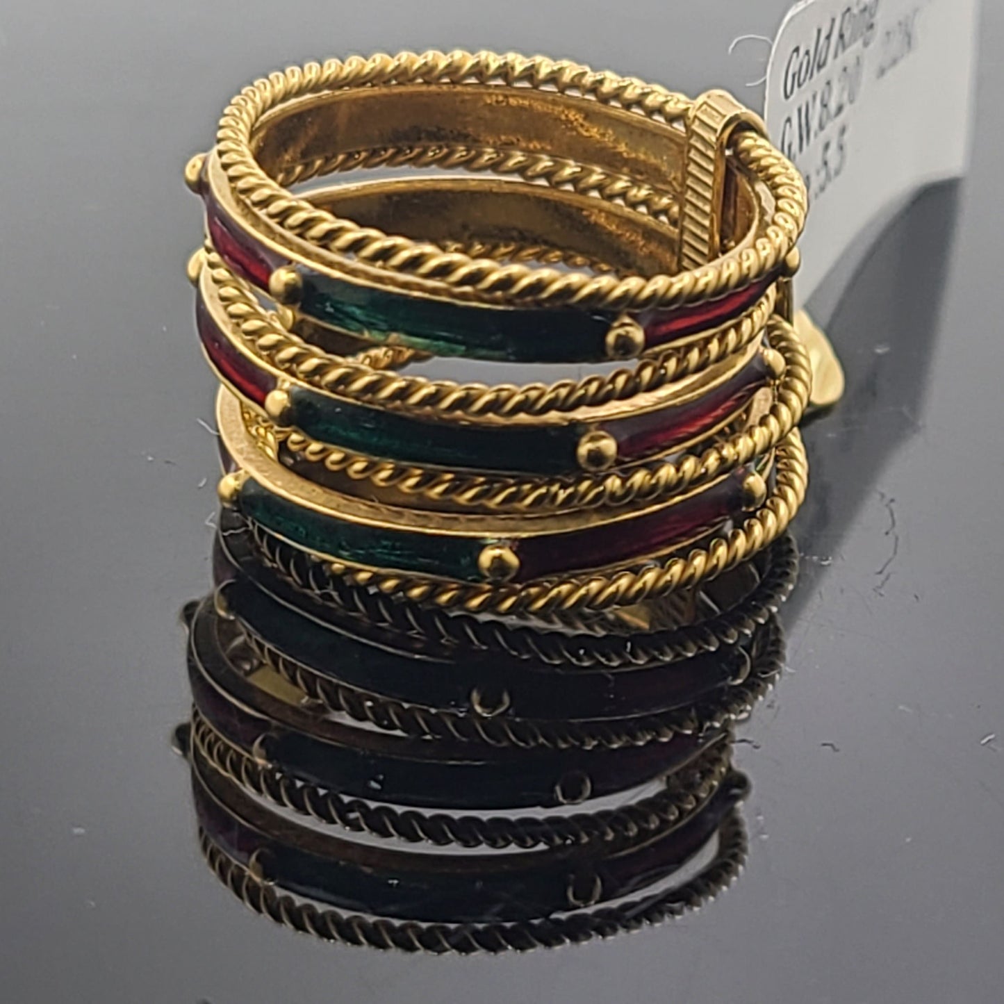 22k Solid Gold Ladies Simple Ring GR229