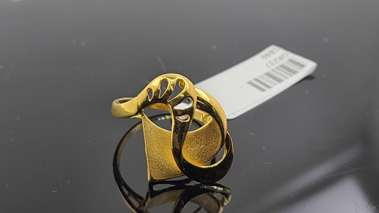 22k Solid Gold Ladies Simple Ring GR237