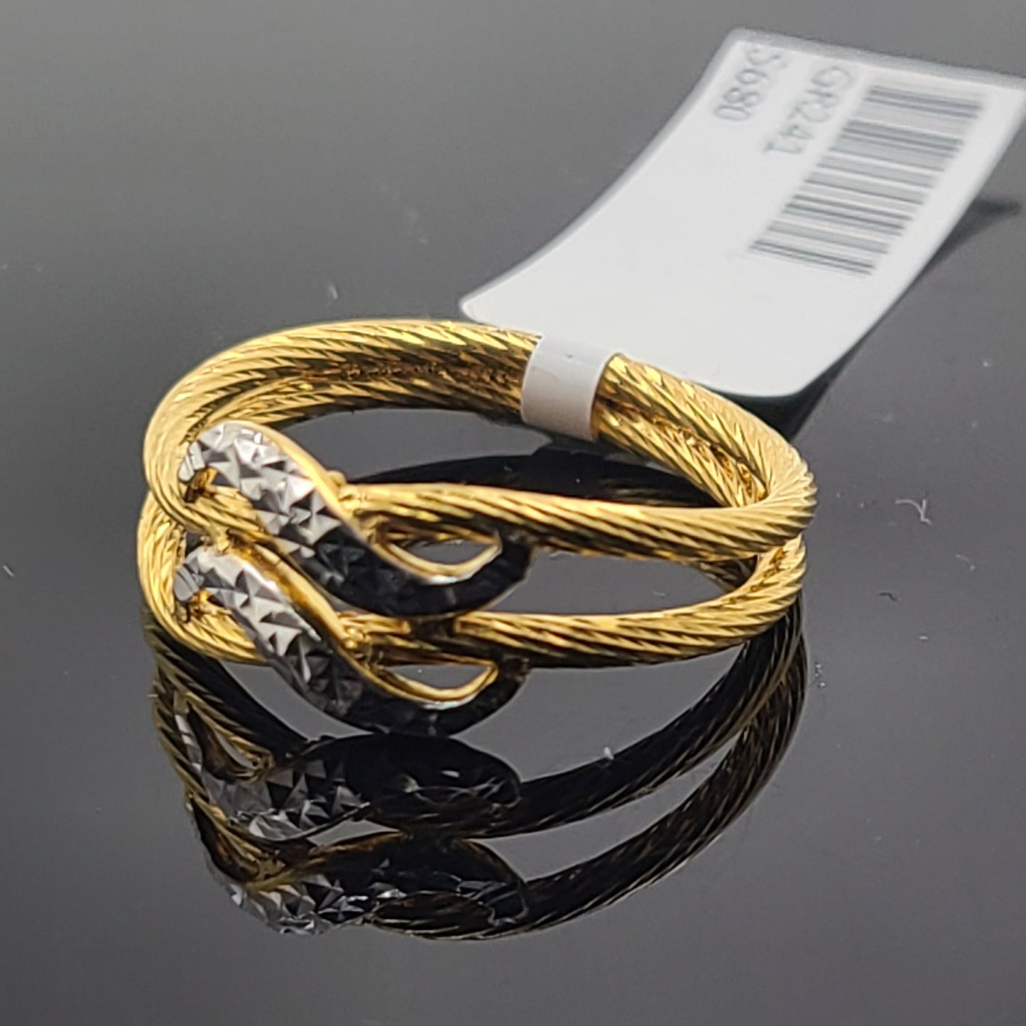 22k Solid Gold Ladies Simple Ring GR241