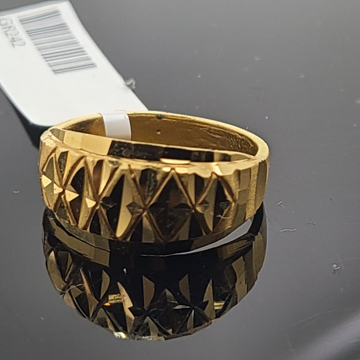 22k Solid Gold Ladies Simple Ring GR242