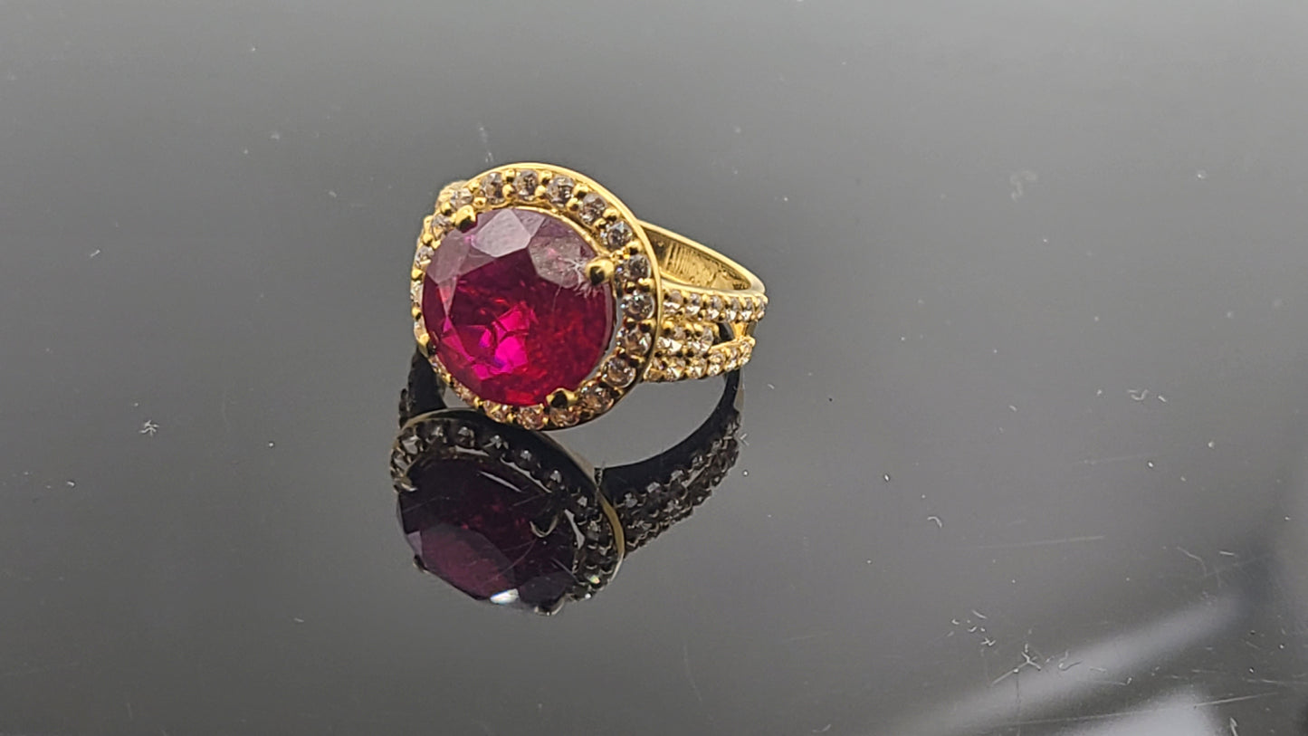 22k Solid Gold Ladies Simple Ring GR267