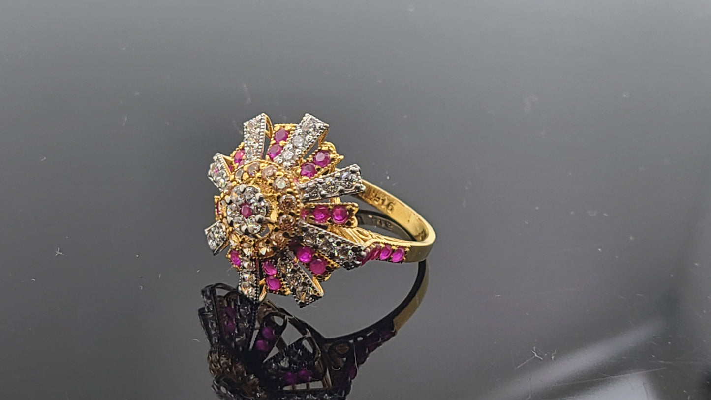 22k Solid Gold Ladies Simple Ring GR291