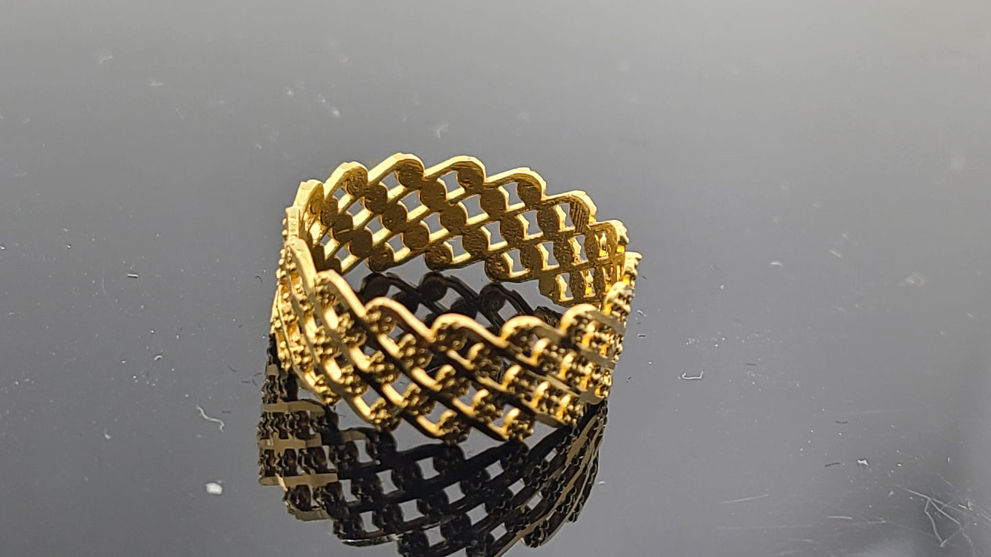 22k Solid Gold Ladies Simple Ring GR339