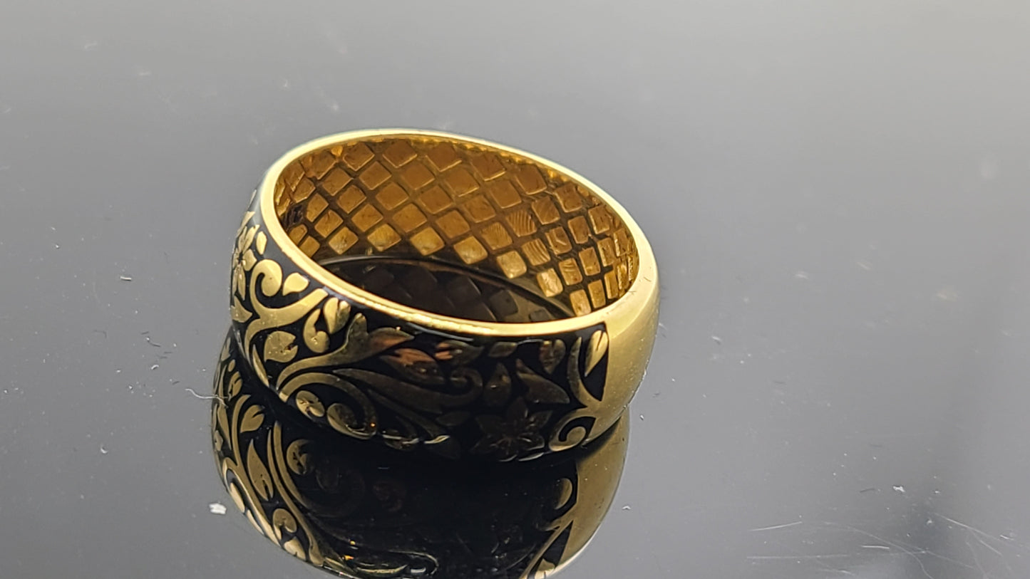 21k Solid Gold Ladies Simple Ring GR347