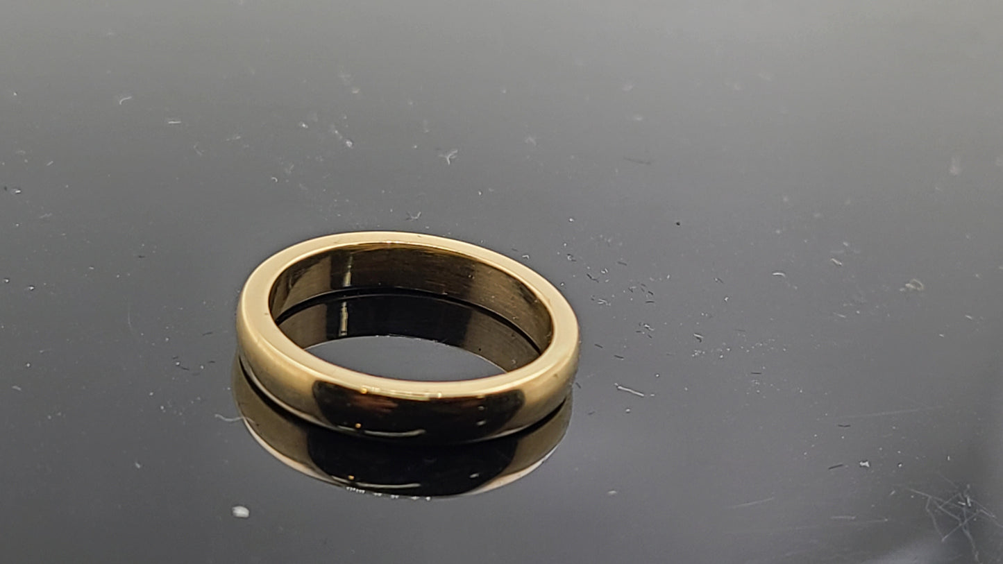 18k Solid Gold Ladies Simple Ring GR353