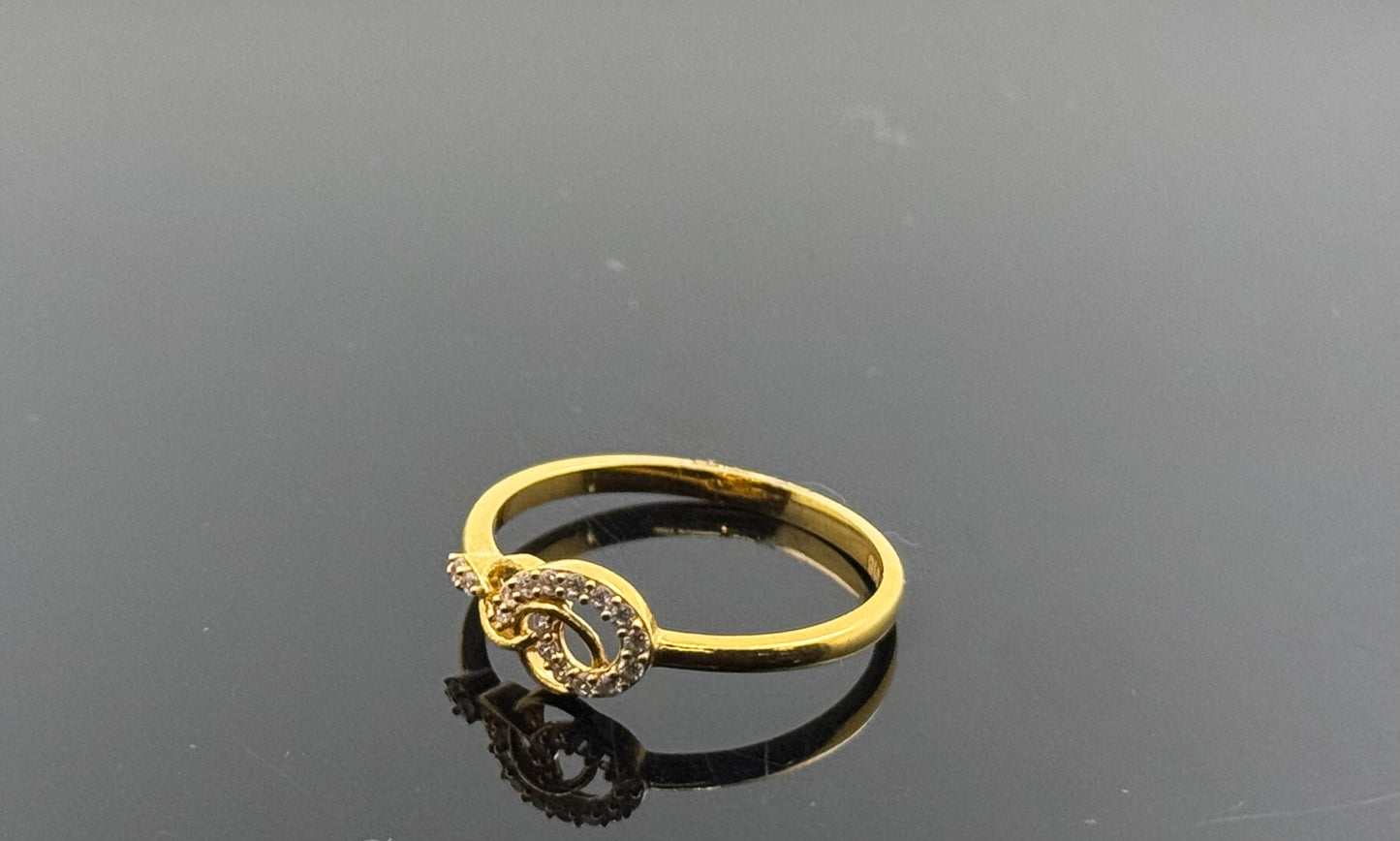 22k Solid Gold Ladies Simple Ring GR434