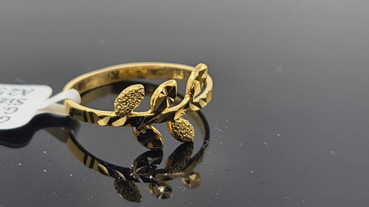 22k Solid Gold Ladies Simple Ring GR44