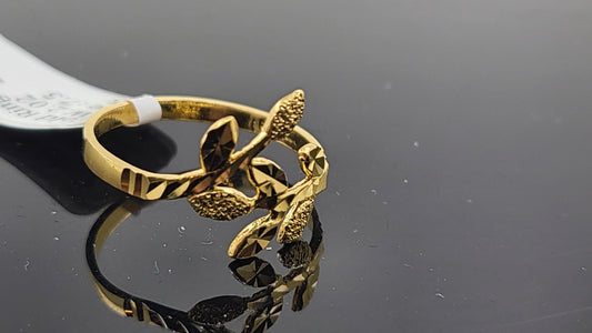 22k Solid Gold Ladies Simple Ring GR46