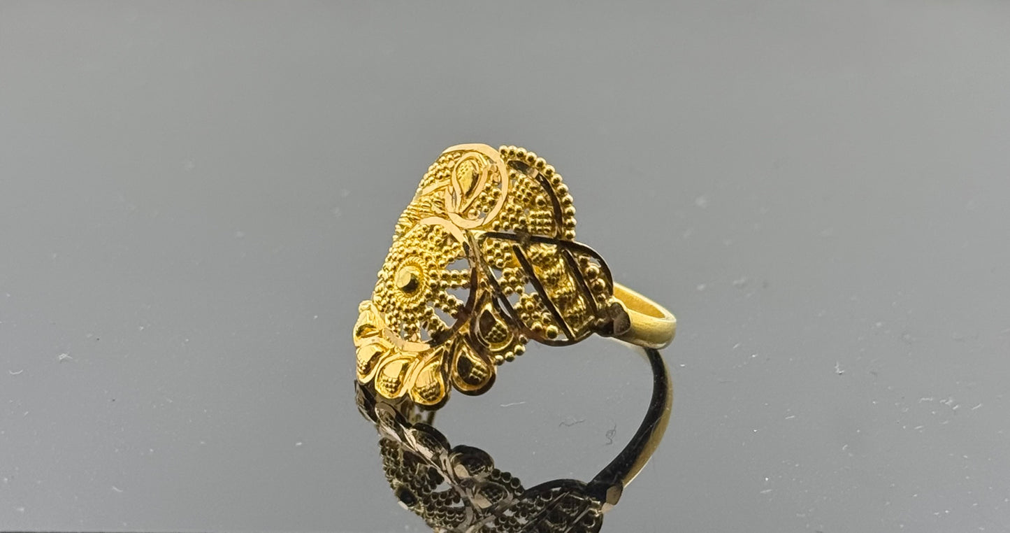 22k Solid Gold Ladies Simple Ring GR516