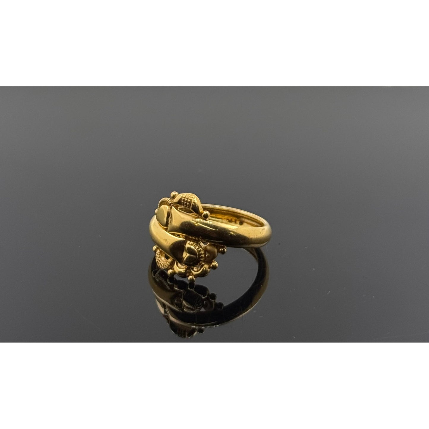 22k Solid Gold Ladies Simple Ring GR333