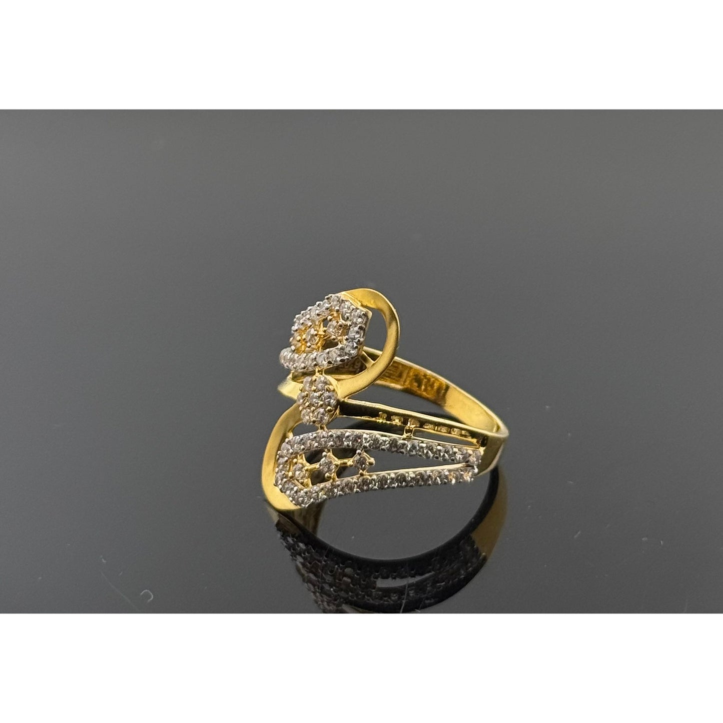 22k Solid Gold Ladies Simple Ring GR552