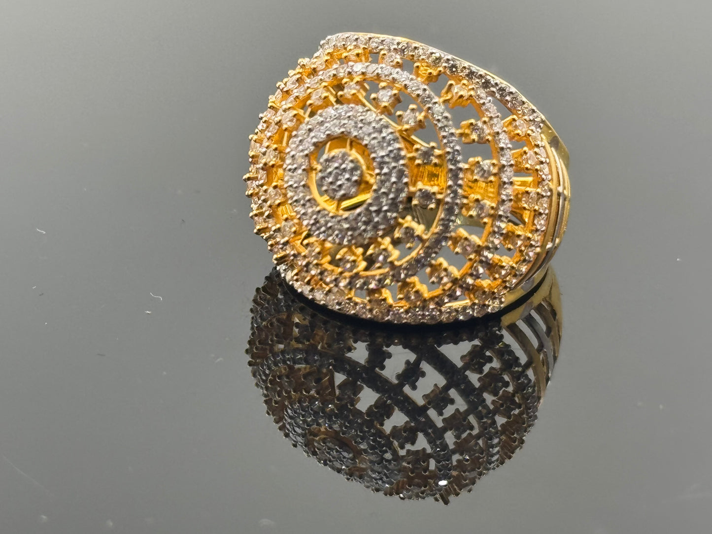 22k Solid Gold Ladies Simple Ring GR565