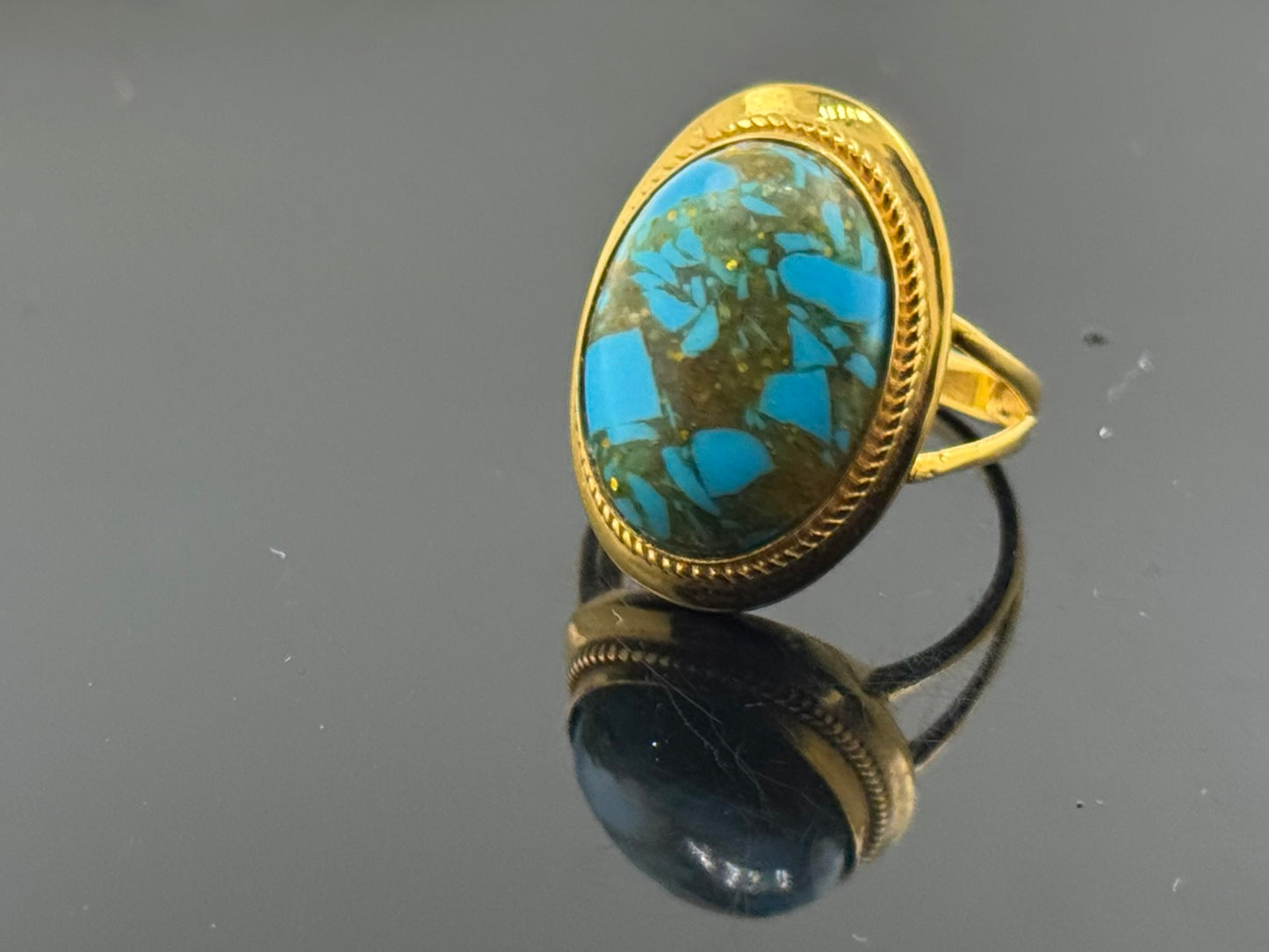 21k Solid Gold Ladies Simple Ring GR617