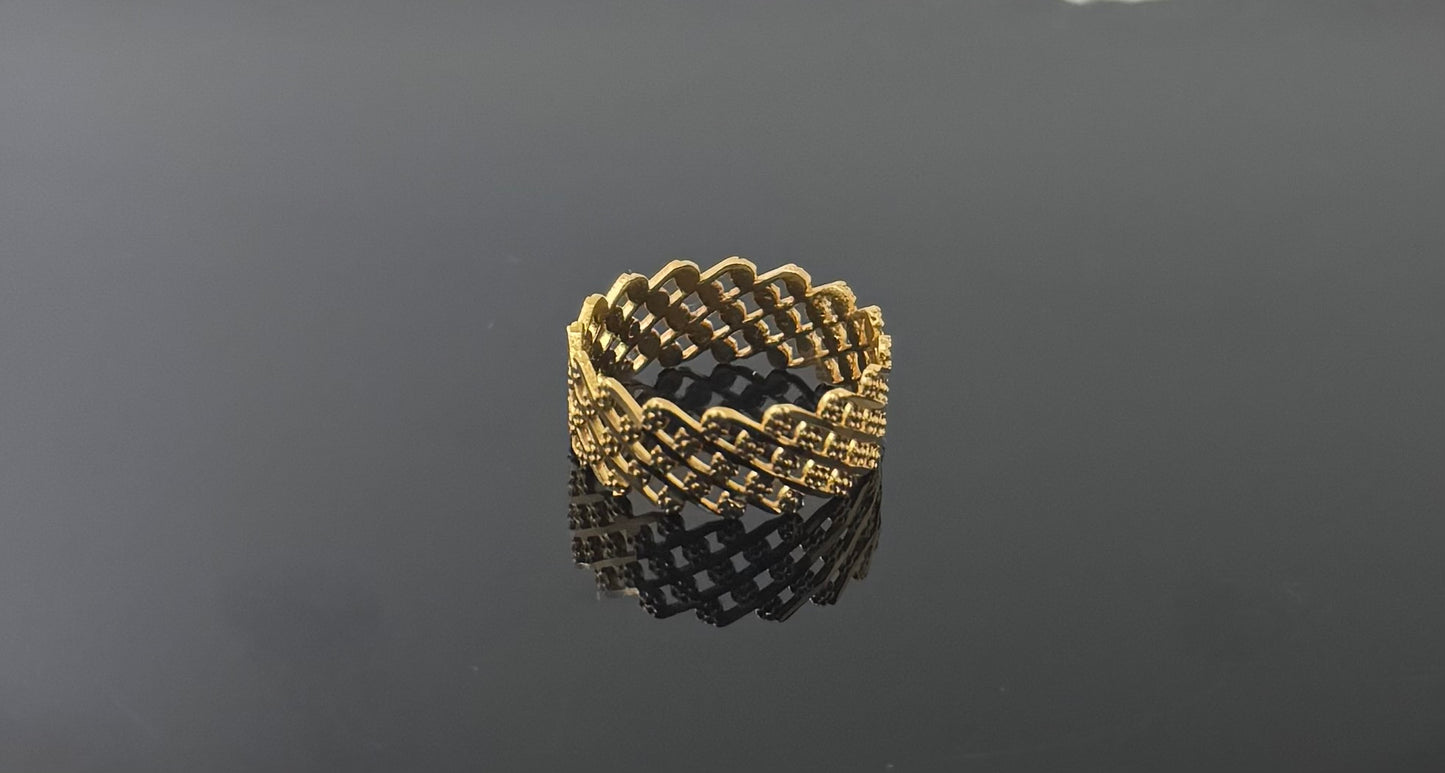22k Solid Gold Ladies Simple Ring GR693