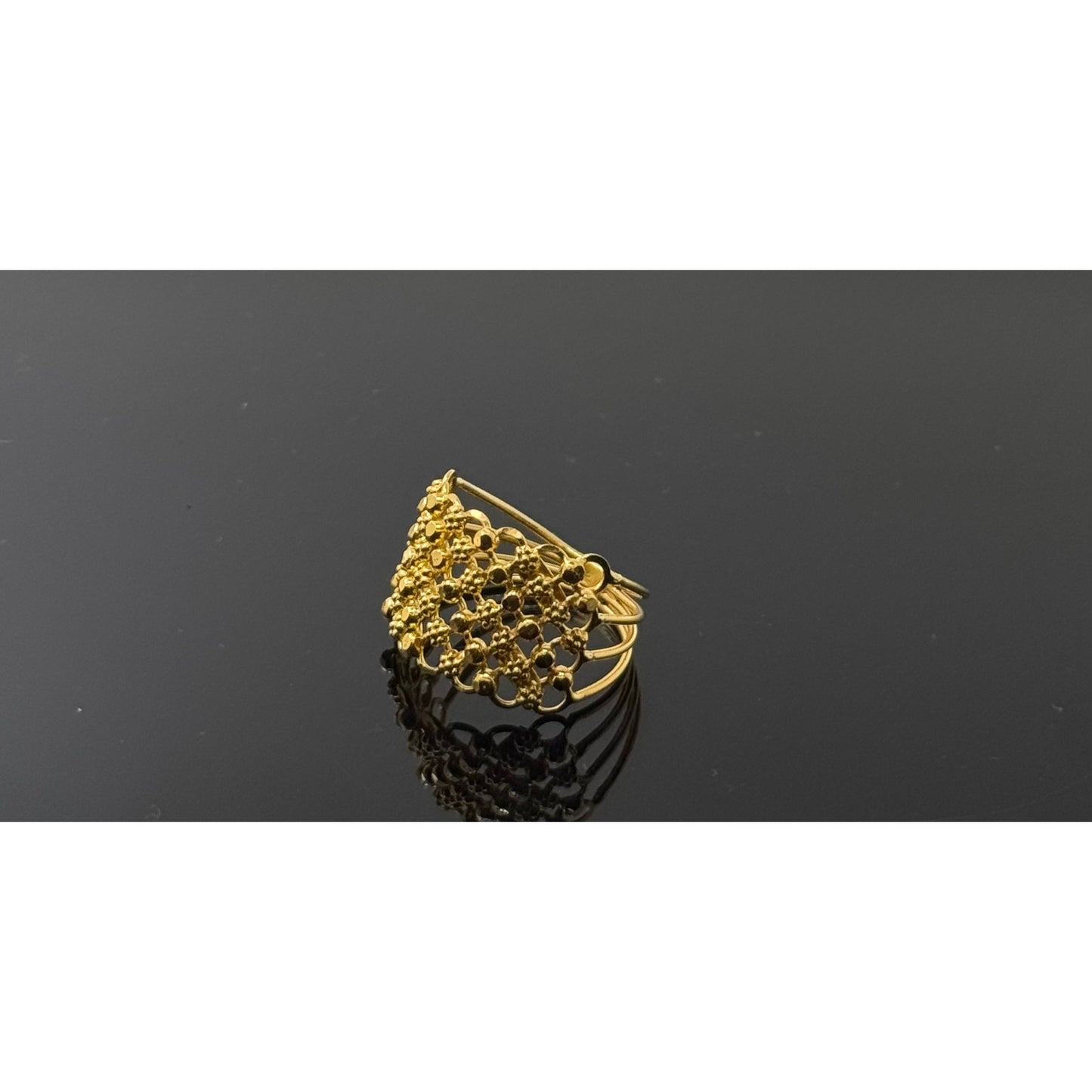 22k Solid Gold Ladies Simple Ring GR716