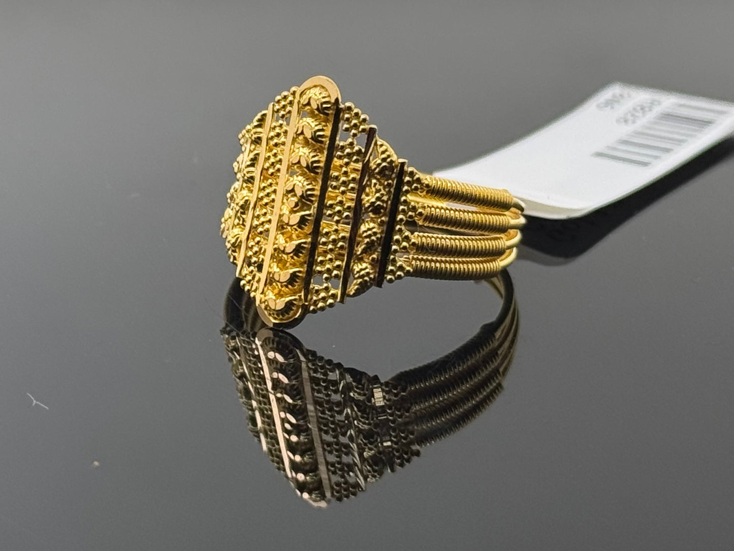 22k Solid Gold Ladies Simple Ring GR828
