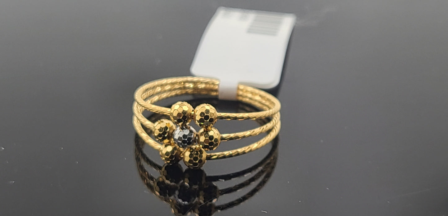 22k Solid Gold Ladies Simple Ring GR88