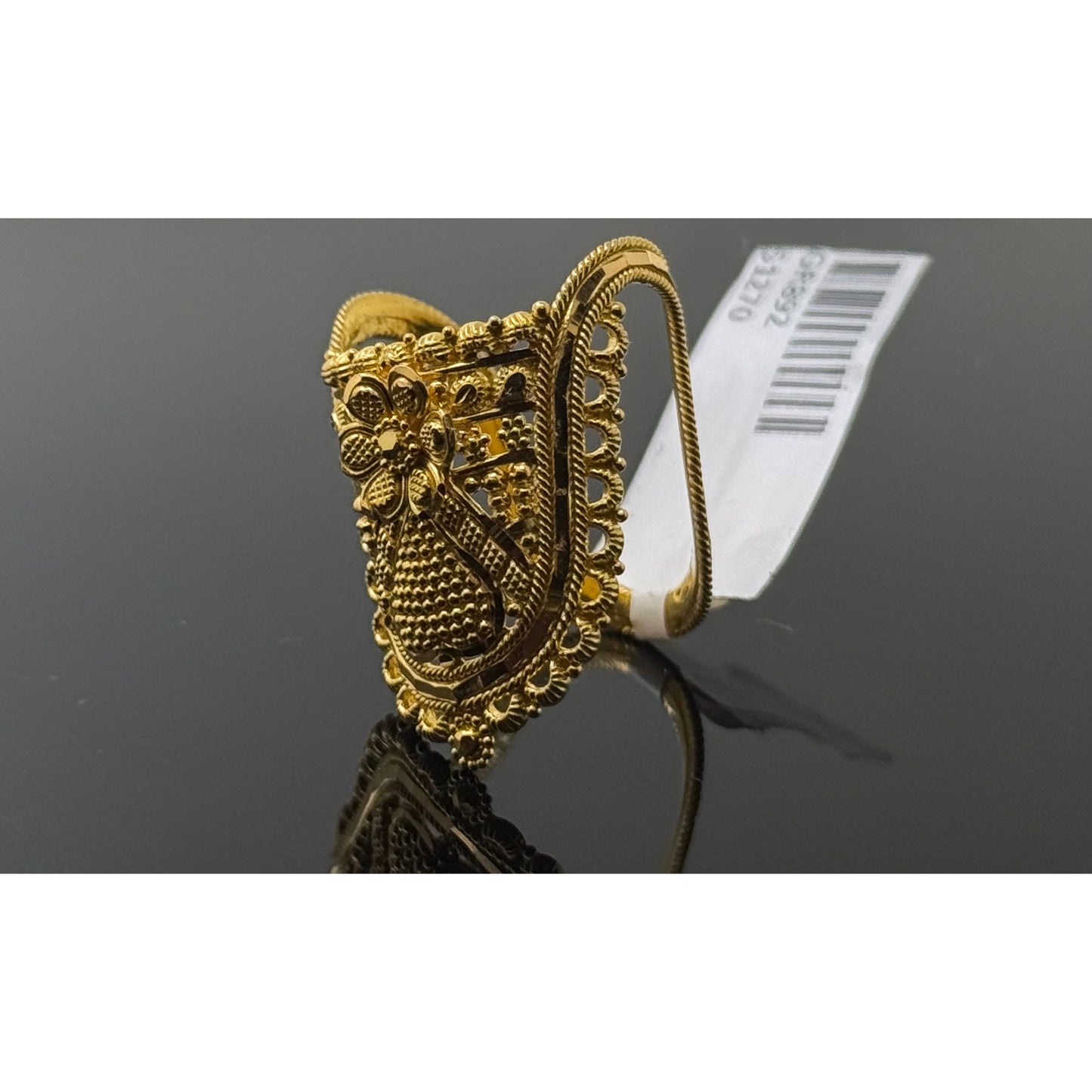 22k Solid Gold Ladies Simple Ring GR892