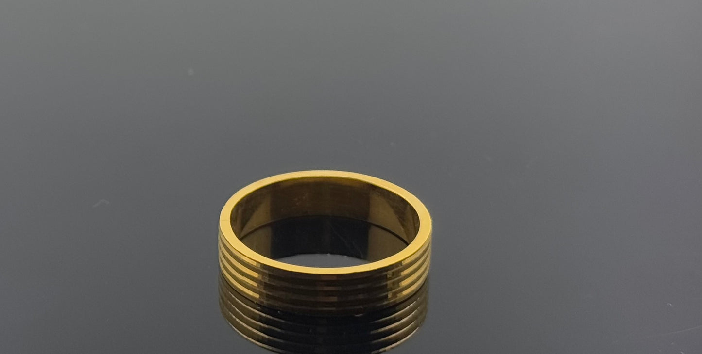 22k Solid Gold Ladies Simple Ring GR938