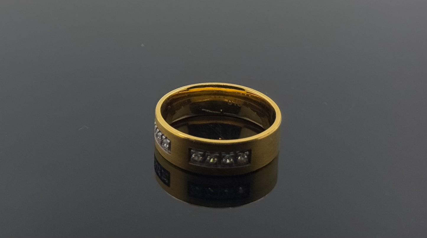 22k Solid Gold Ladies Simple Ring GR941