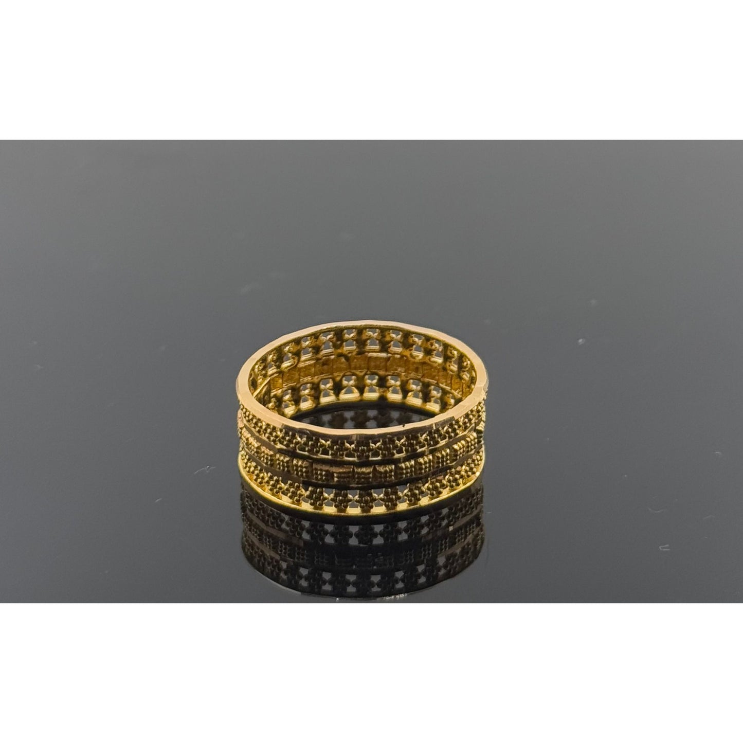 22k Solid Gold Ladies Simple Ring GR953