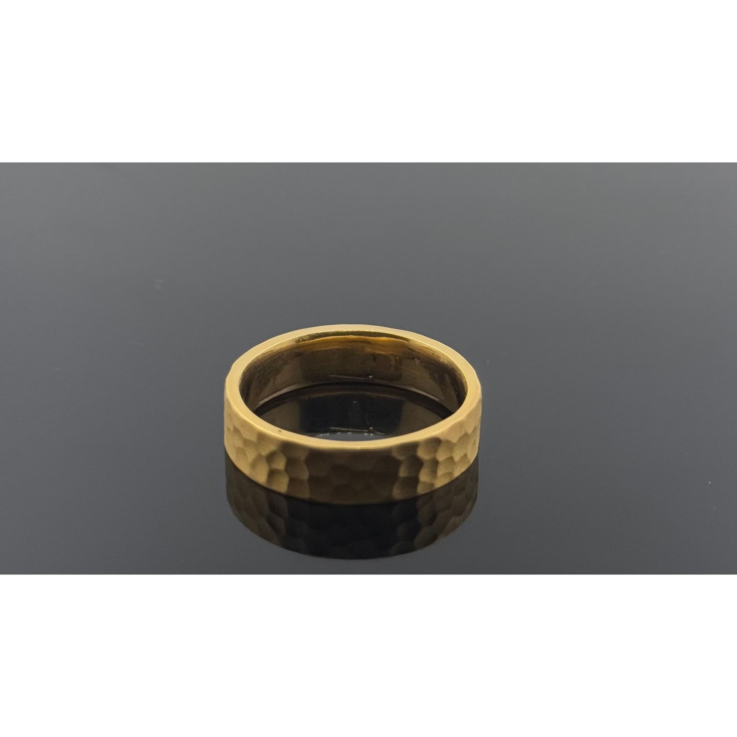 22k Solid Gold Ladies Simple Ring GR980
