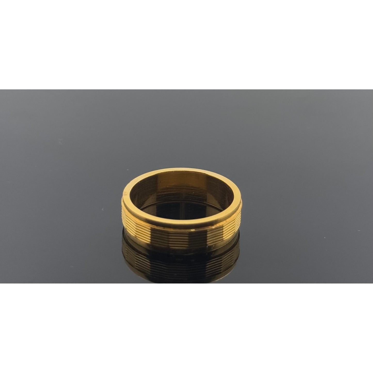 22k Solid Gold Ladies Simple Ring GR982