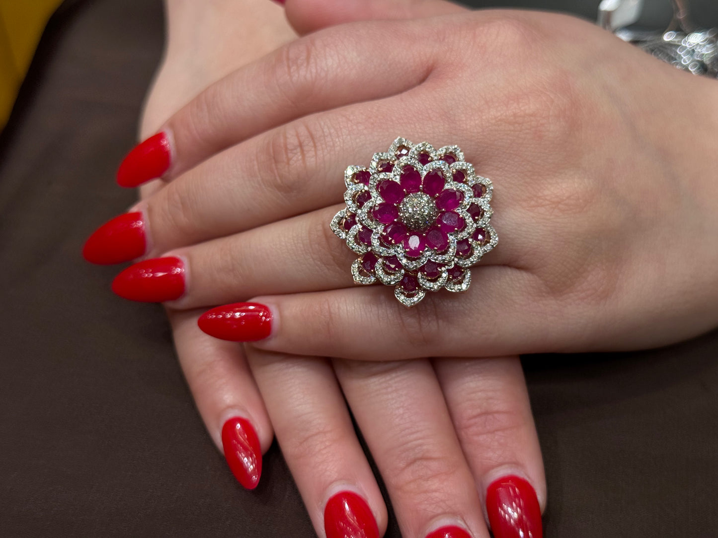 Natural Diamond Cocktail Ring DR360