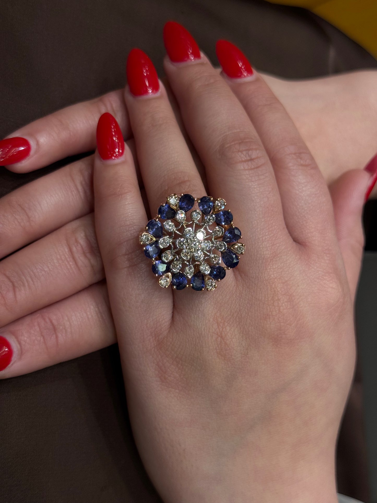 Natural Diamond Cocktail Ring DR357