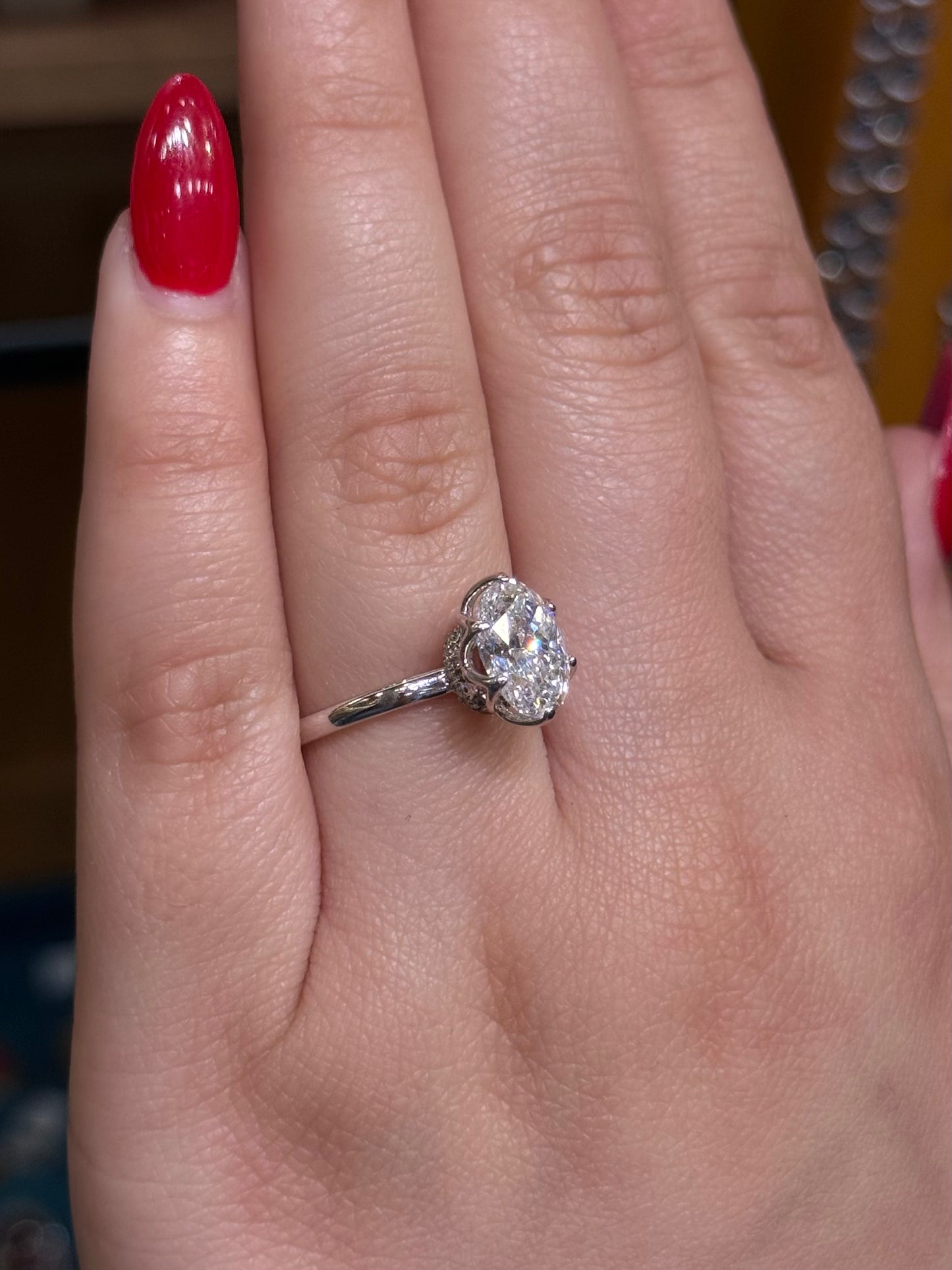 Elegant Cultured Diamond Ring LR8