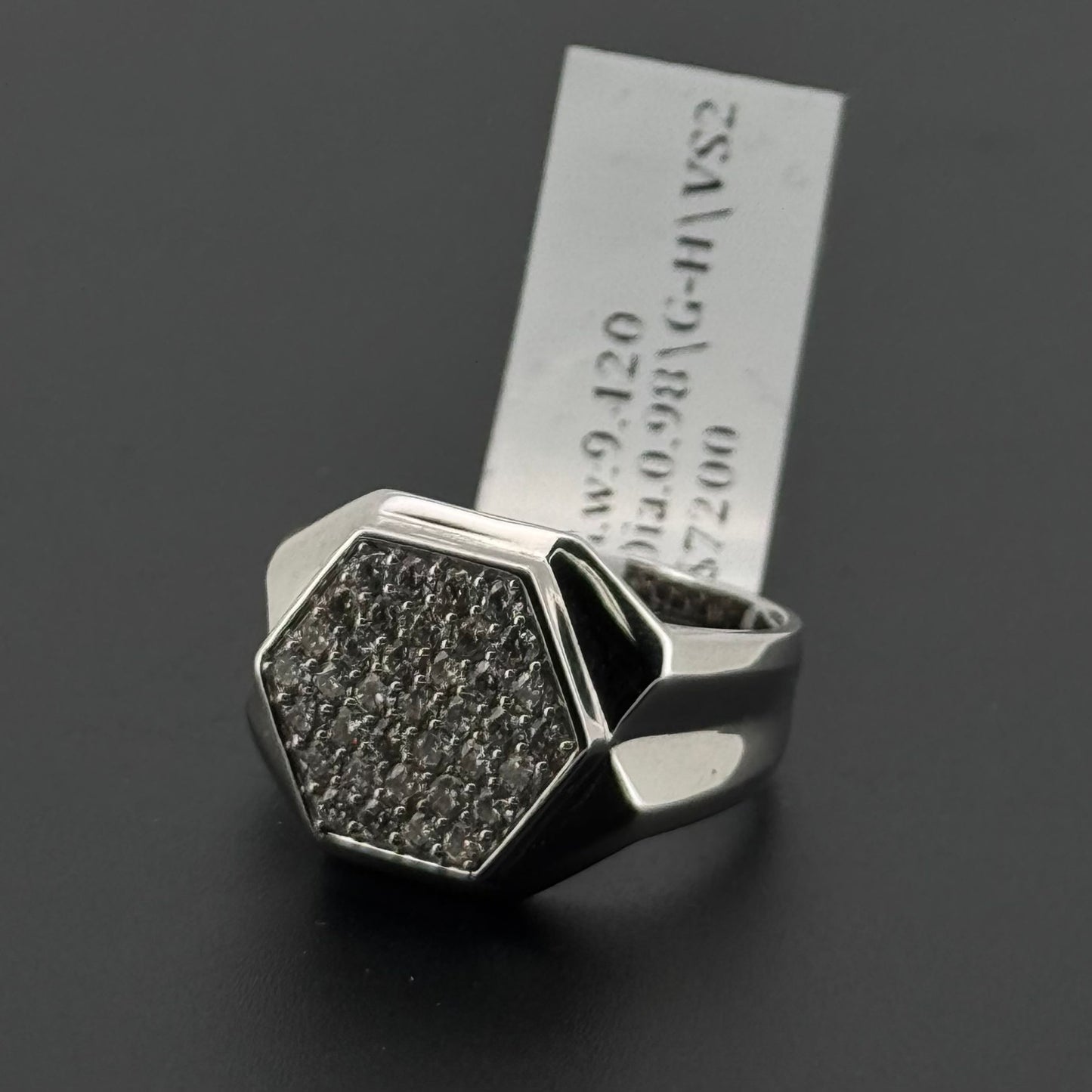 Natural Diamond Men Signet Ring DR727