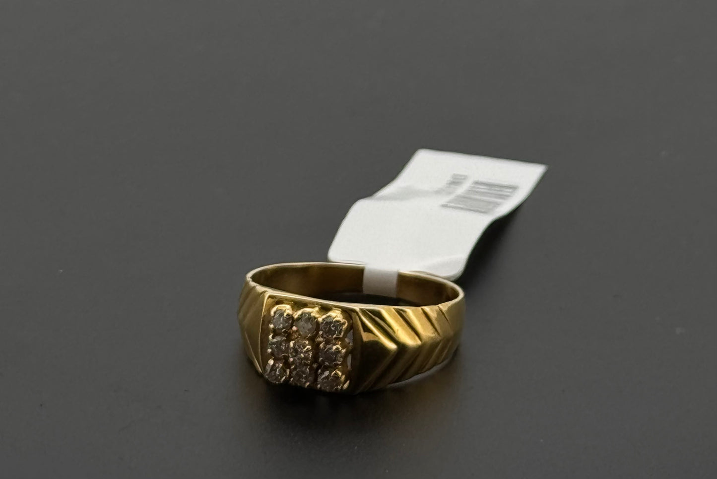 Natural Diamond Men Signet Ring DR455