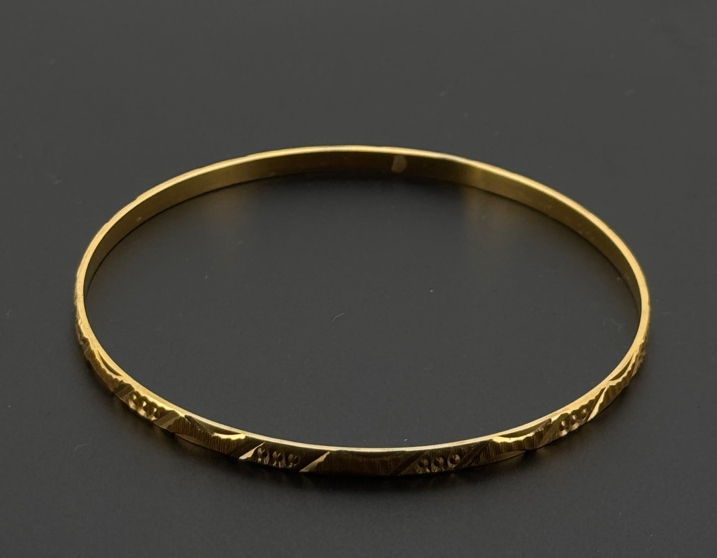 22k Solid Gold Equisite Two Tone Bangles BG14
