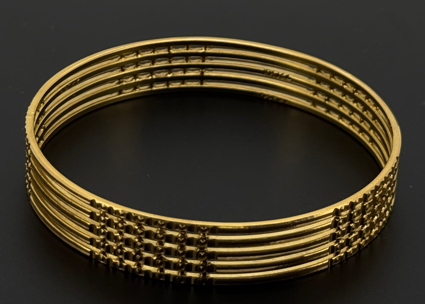 22k Solid Gold Equisite Two Tone Bangles BG27