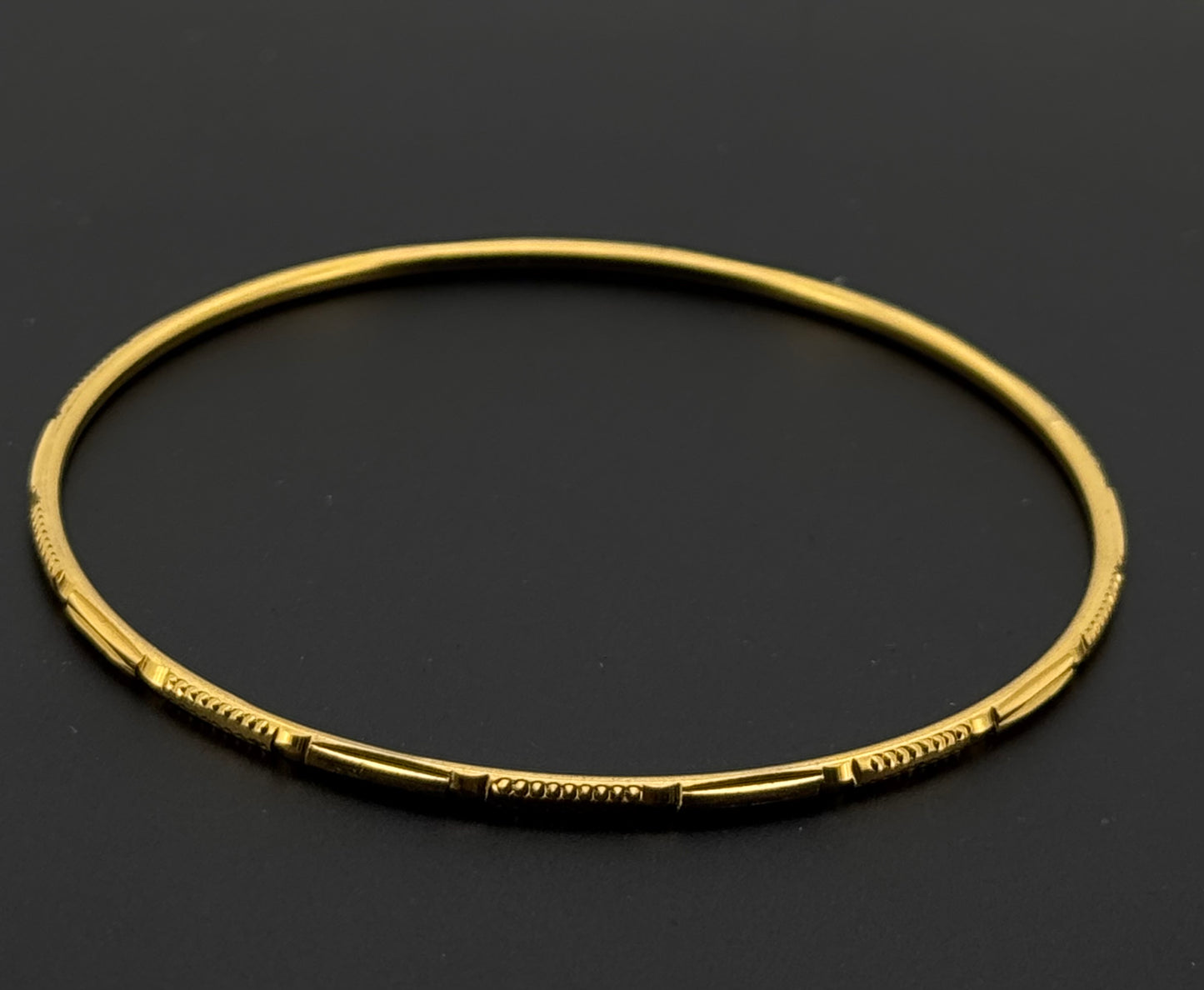 22k Solid Gold Equisite Two Tone Bangles BG532