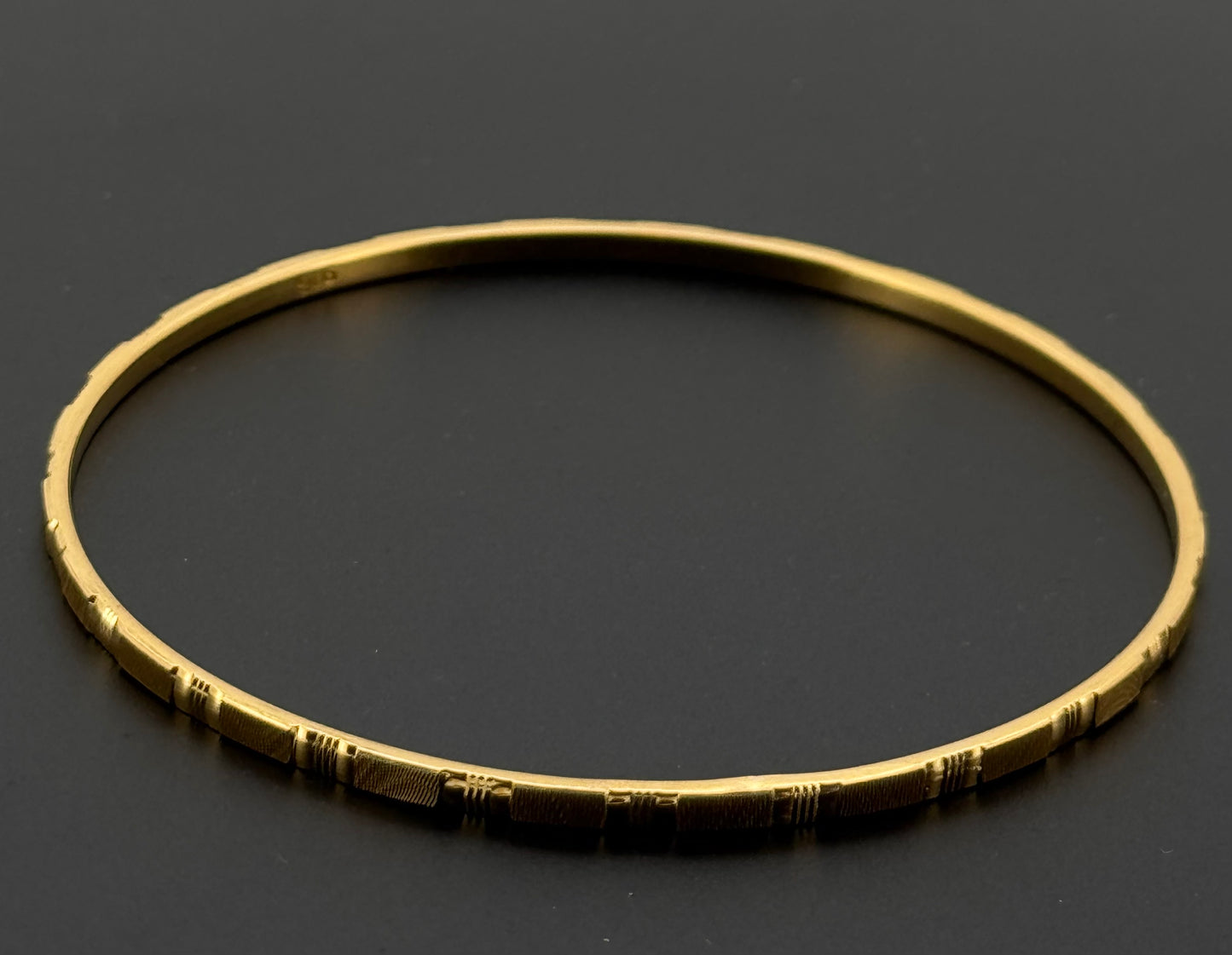 22k Solid Gold Equisite Two Tone Bangles BG43