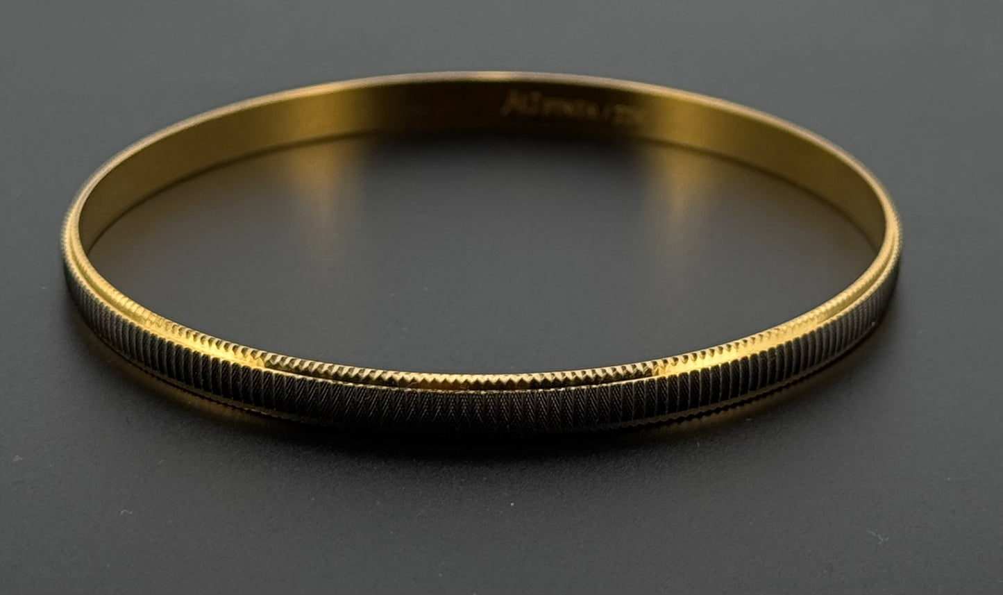 22k Solid Gold Equisite Two Tone Bangles BG71