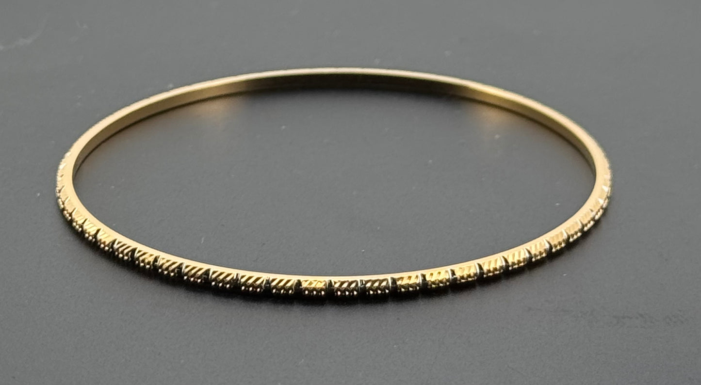 22k Solid Gold Equisite Two Tone Bangles BG153