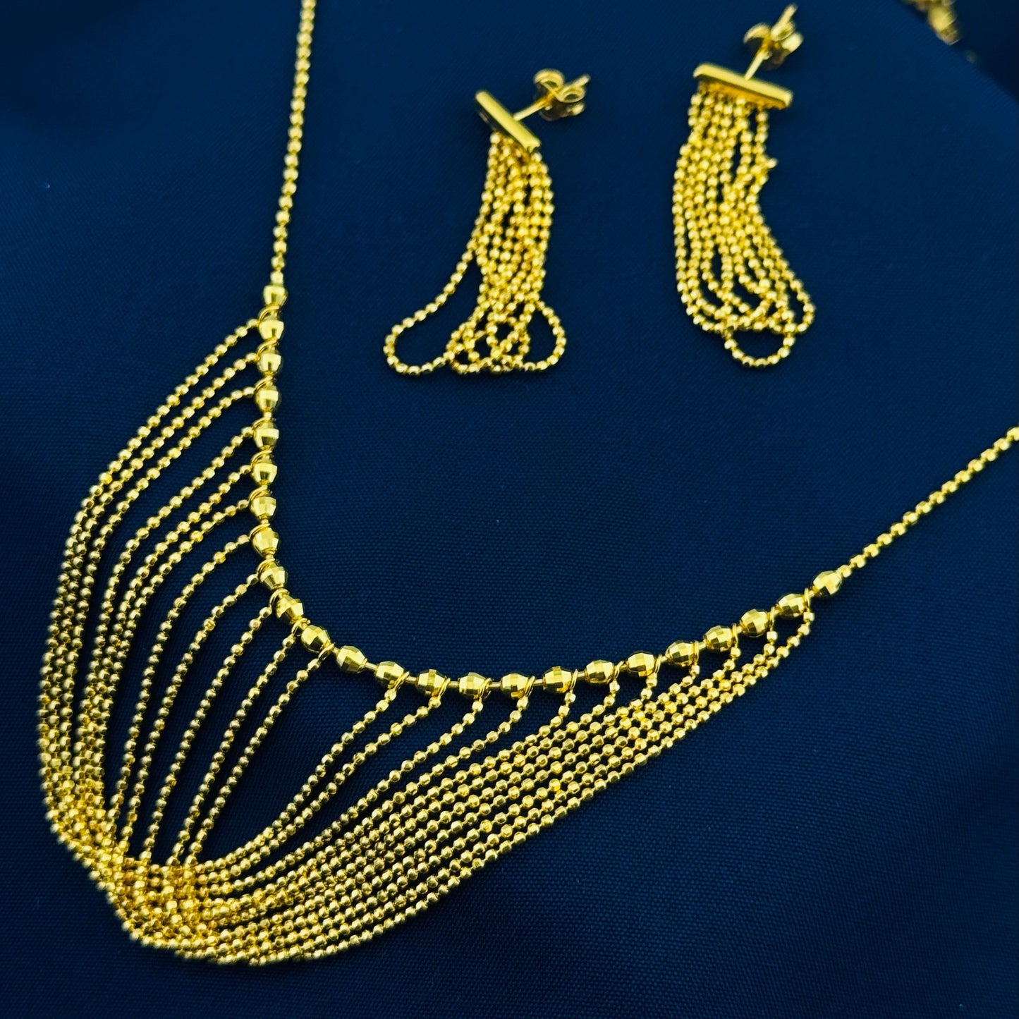 22k Solid Gold Ladies Set LS115