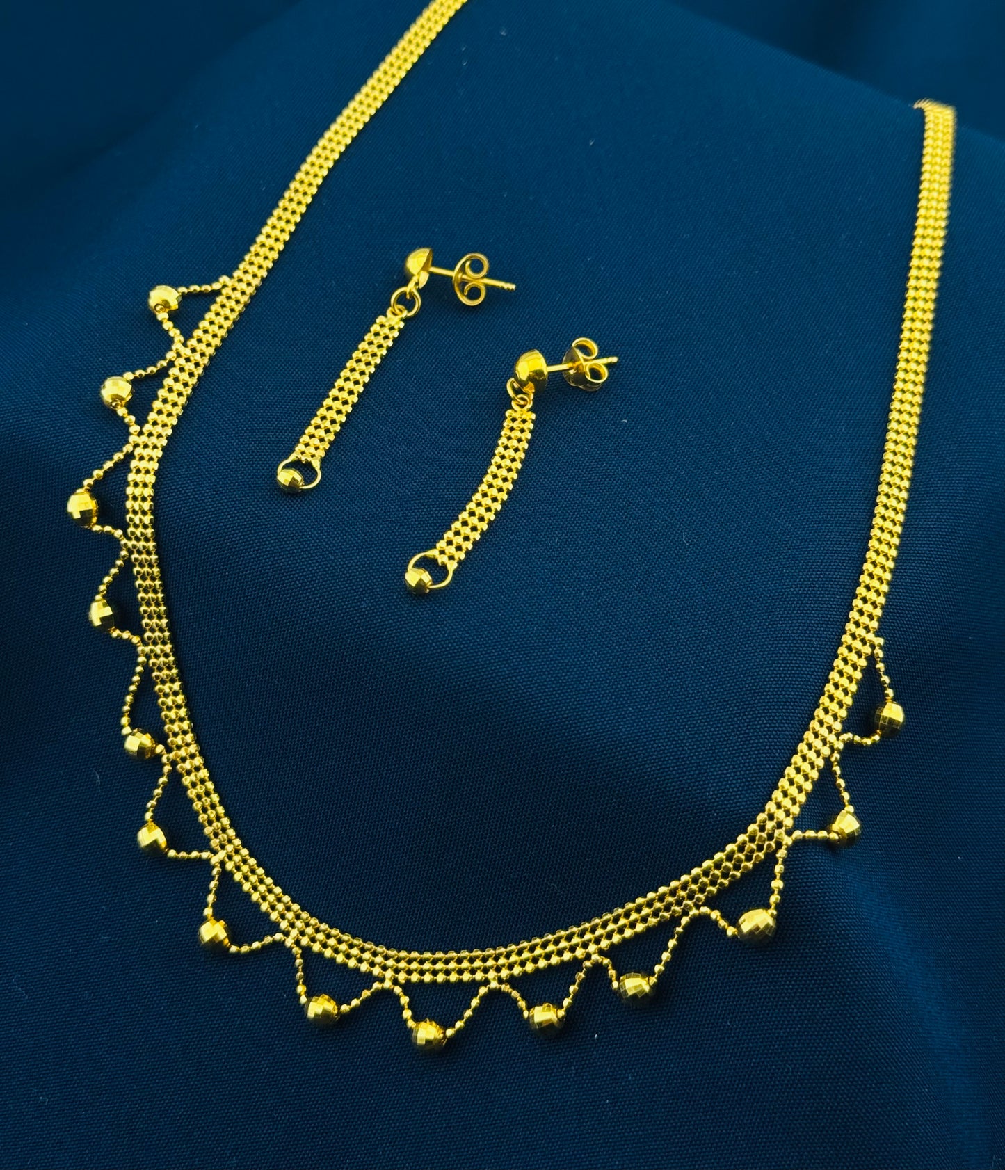 22k Solid Gold Ladies Set LS121