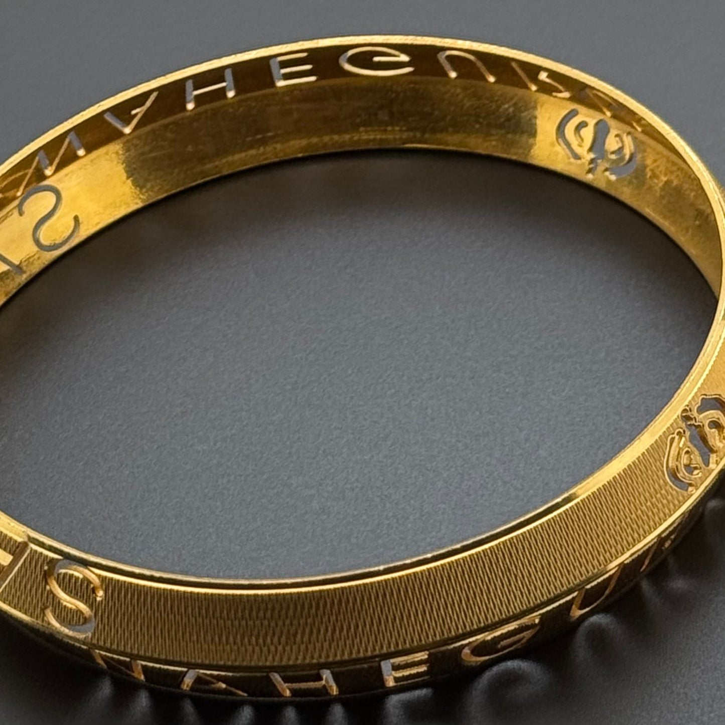 22k Simple Men bangle Sikh MB38