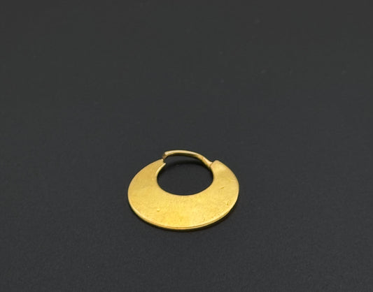 22K Classic Diamond Cut Hoop Earrings ME100